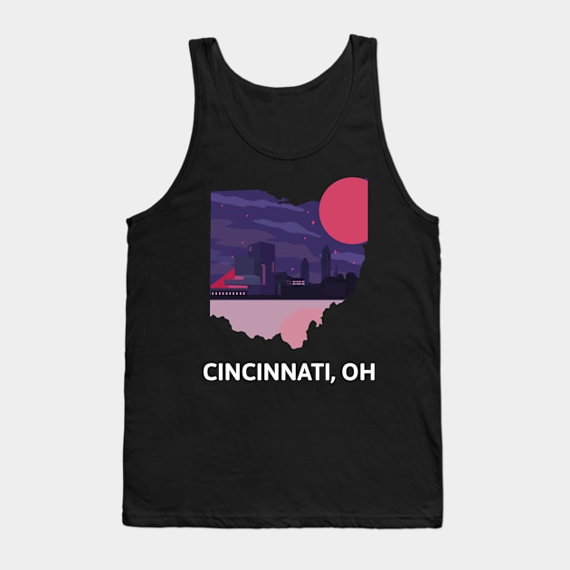 Cincinnati, OH Tank Top by A Reel Keeper